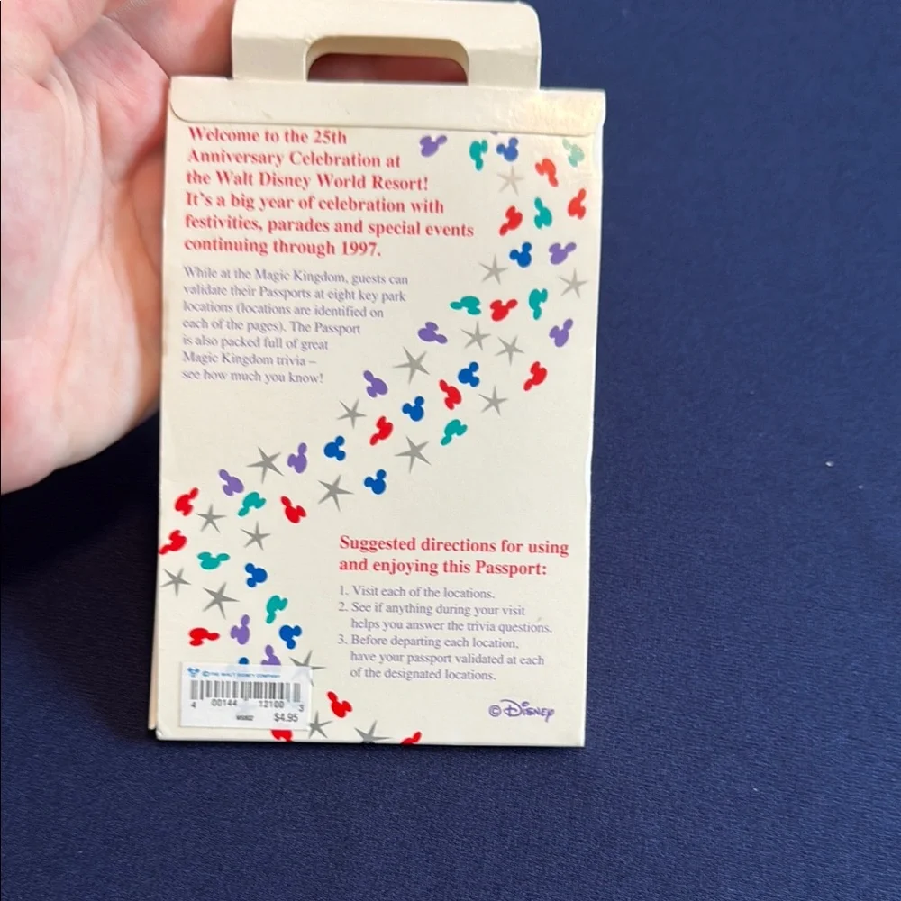 Disney 25th Anniversary Magic Kingdom Passport - Black and Silver
